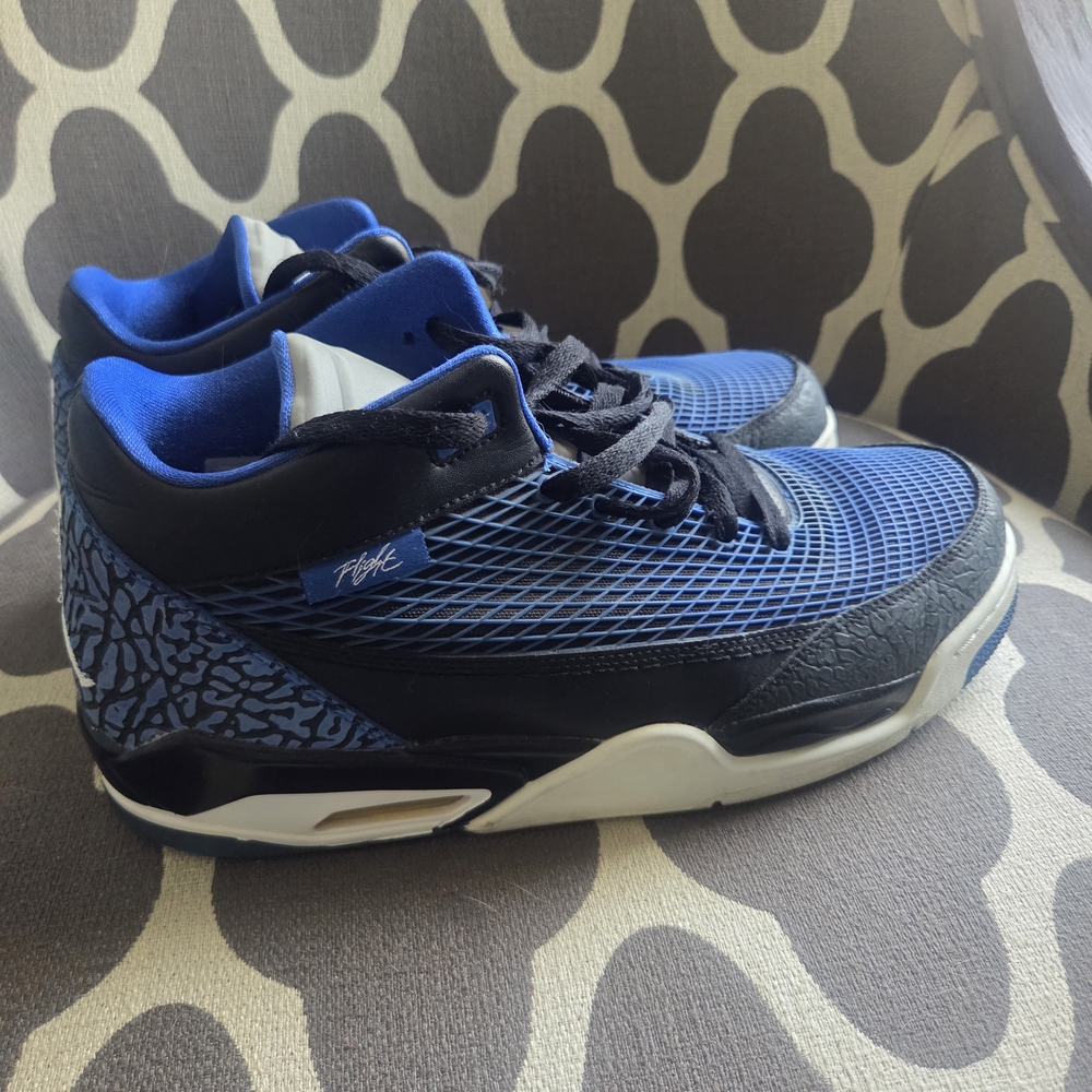 Jordan Blue and Black Athletic Shoes